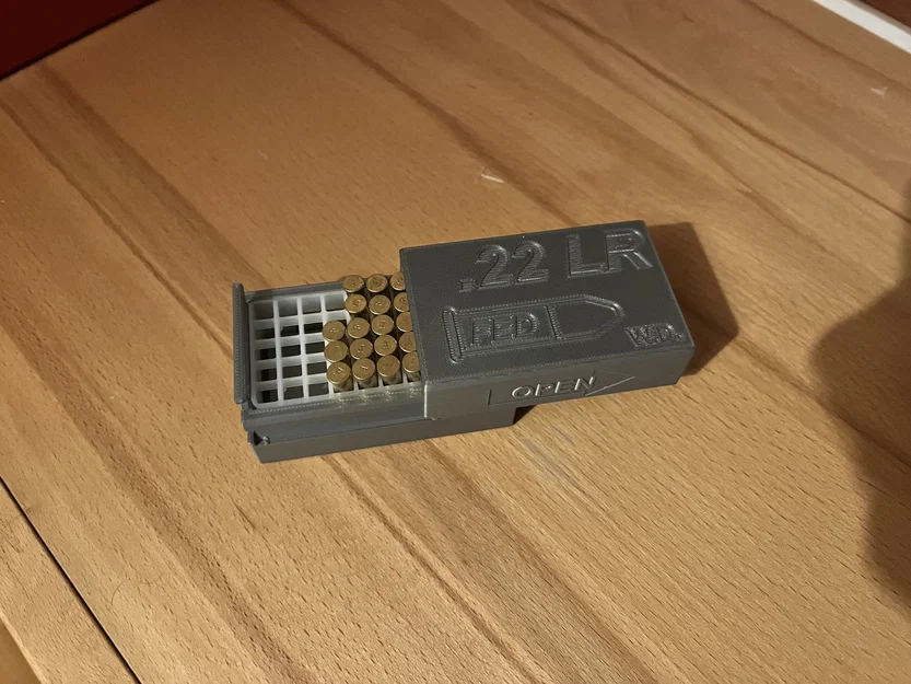 Hộp đựng đạn .22LR cho khay Federal - Phụ kiện in 3D tiện lợi - Image 2