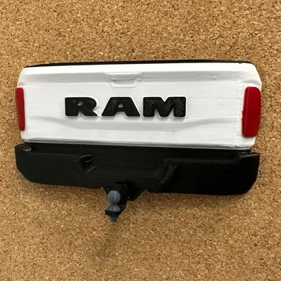Mô hình móc treo chìa khóa đuôi xe RAM in 3D cực chất