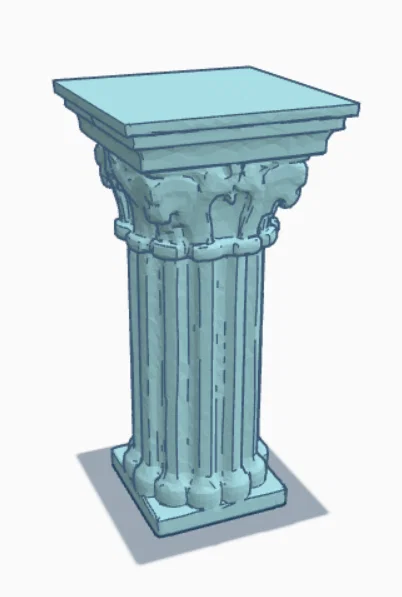 Mô hình cột kiến trúc cổ điển (Column) - In 3D linh hoạt kích thước - Image 2
