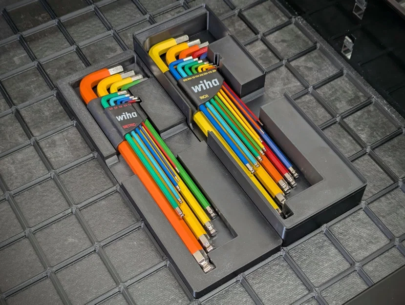 Khay Đựng Lục Giác Wiha (Allen Key) - Hệ Gridfinity - Image 1