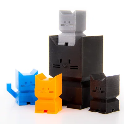 Mô hình mèo 3D đáng yêu - Mẫu in kiểm tra chất lượng tuyệt vời