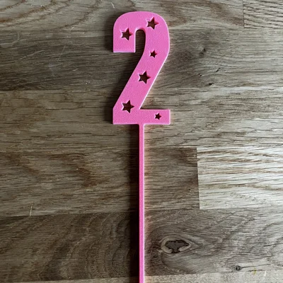 Bộ mô hình con số cắm bánh sinh nhật, kỷ niệm in 3D độc đáo