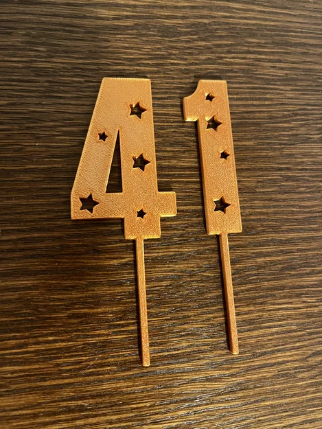 Bộ mô hình con số cắm bánh sinh nhật, kỷ niệm in 3D độc đáo - Image 2