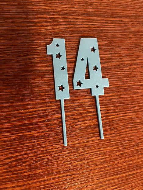 Bộ mô hình con số cắm bánh sinh nhật, kỷ niệm in 3D độc đáo - Image 3