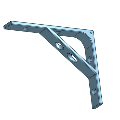 Ke đỡ kệ (Shelf Bracket) siêu bền in 3D cho không gian gia đình