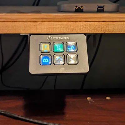 Giá đỡ / Ngàm gắn Elgato Stream Deck Mini dưới mặt bàn