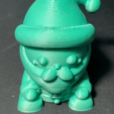 Ông già Noel tối giản đáng yêu – Món đồ trang trí Giáng sinh 3D hoàn hảo!