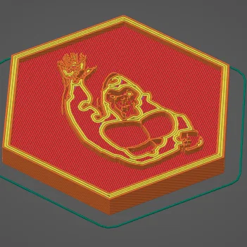 Mô hình đồng xu King Kong Lab Coin in 3D độc đáo