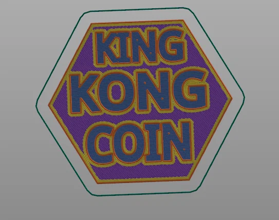 Mô hình đồng xu King Kong Lab Coin in 3D độc đáo - Image 2