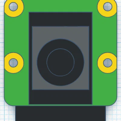 Mô hình 3D Raspberry Pi AI Camera - Thiết kế vỏ case chuyên nghiệp