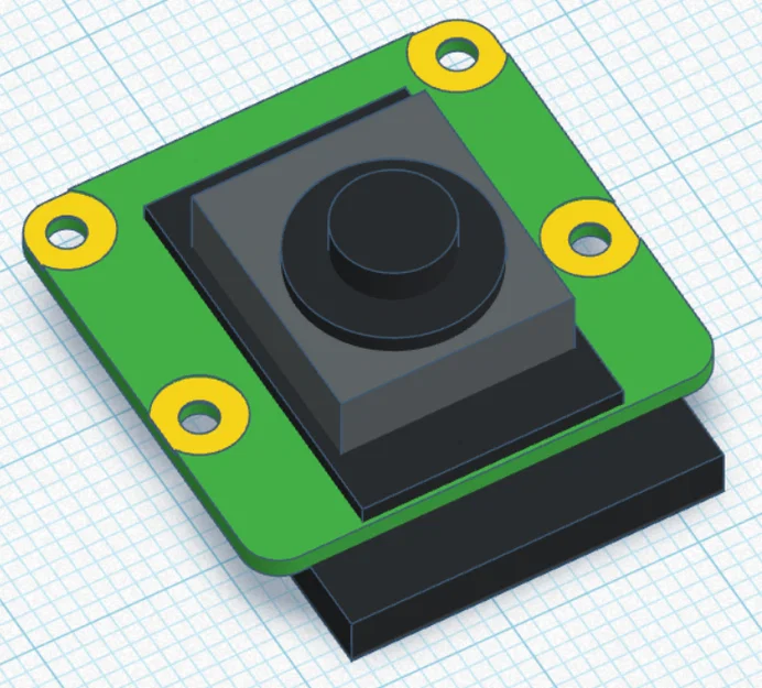 Mô hình 3D Raspberry Pi AI Camera - Thiết kế vỏ case chuyên nghiệp - Image 3