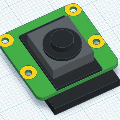 Mô hình 3D Raspberry Pi AI Camera - Thiết kế vỏ case chuyên nghiệp