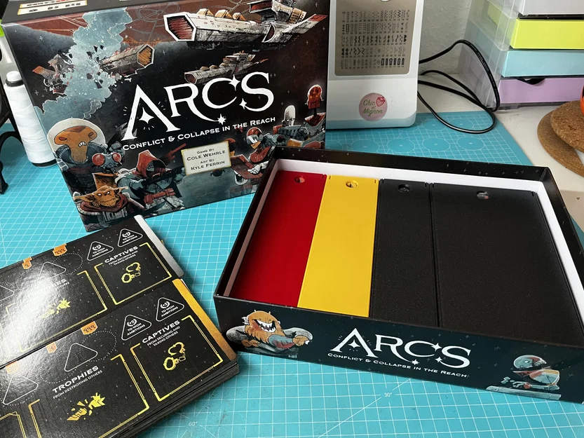 Arcs - Bộ khay đựng (Insert) cho game cơ bản và bản mở rộng Leaders and Lore - Image 1