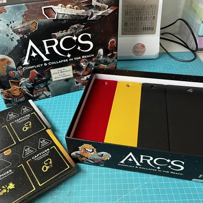 Arcs - Bộ khay đựng (Insert) cho game cơ bản và bản mở rộng Leaders and Lore
