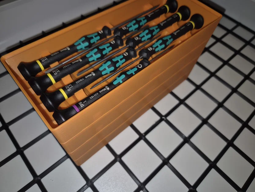 Khay đựng Wera Kraftform Micro chuẩn Gridfinity (half-pitch, xếp chồng gọn nhẹ) - Image 2