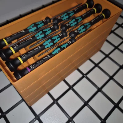 Khay đựng Wera Kraftform Micro chuẩn Gridfinity (half-pitch, xếp chồng gọn nhẹ)