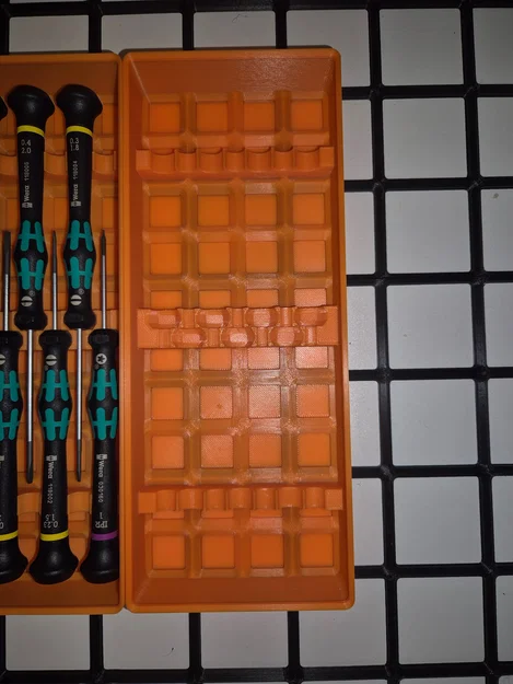 Khay đựng Wera Kraftform Micro chuẩn Gridfinity (half-pitch, xếp chồng gọn nhẹ) - Image 3