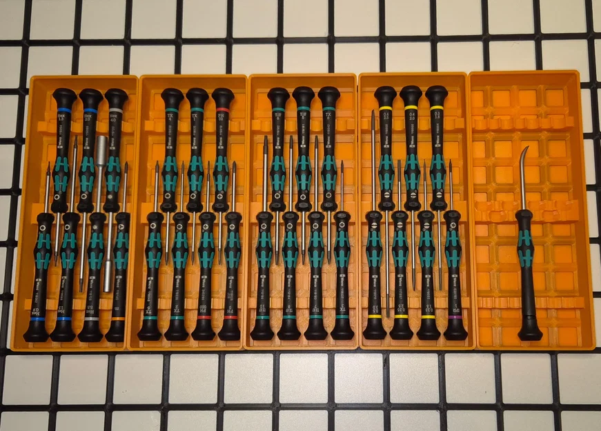 Khay đựng Wera Kraftform Micro chuẩn Gridfinity (half-pitch, xếp chồng gọn nhẹ) - Image 4