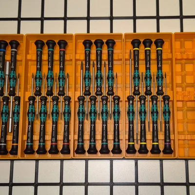 Khay đựng Wera Kraftform Micro chuẩn Gridfinity (half-pitch, xếp chồng gọn nhẹ)