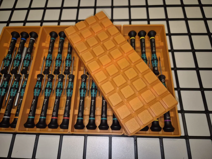 Khay đựng Wera Kraftform Micro chuẩn Gridfinity (half-pitch, xếp chồng gọn nhẹ) - Image 6
