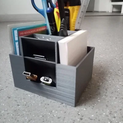 Khay sắp xếp đồ dùng văn phòng 3D - 6 phiên bản tiện lợi, in không cần support