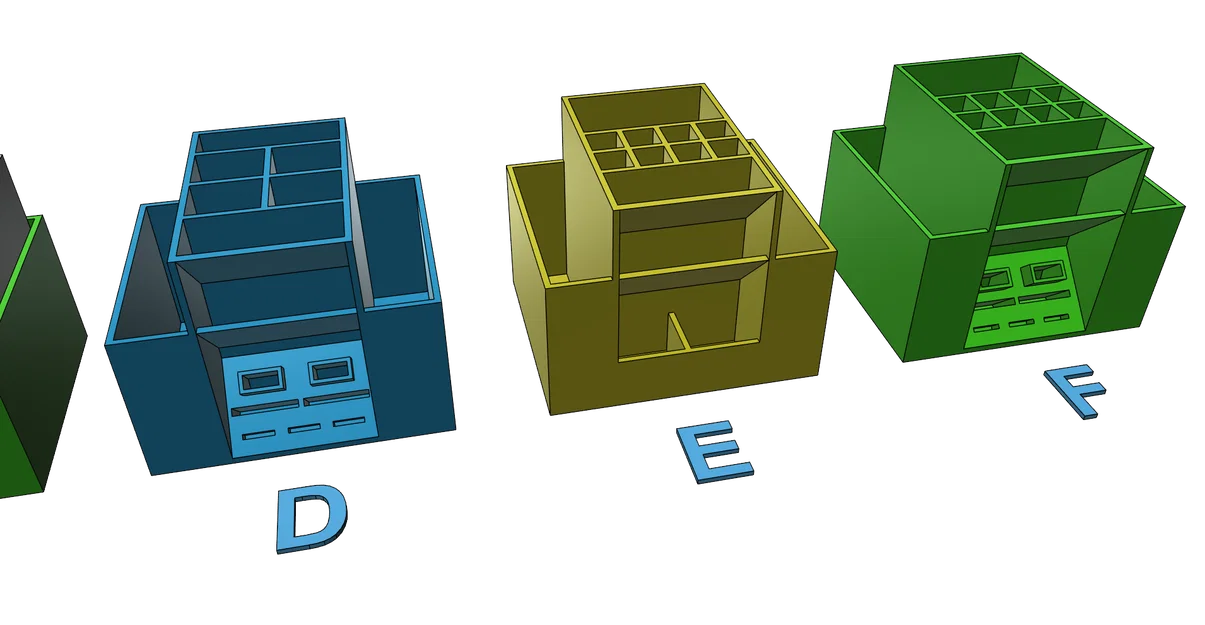 Khay sắp xếp đồ dùng văn phòng 3D - 6 phiên bản tiện lợi, in không cần support - Image 3