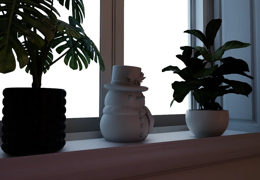 Mô hình người tuyết (Snowman) in 3D trang trí Giáng sinh đáng yêu - Image 4