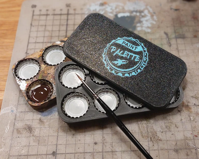 Bảng pha sơn nam châm dùng nắp chai - Image 1