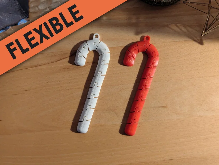 Mẫu Trang Trí Cây Thông Noel: Kẹo Gậy Flexi In 3D - Image 2