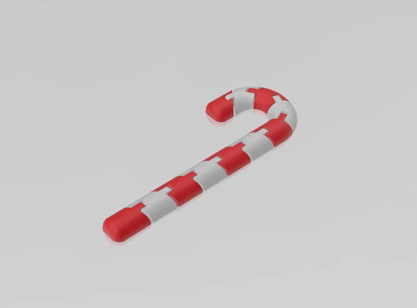 Mẫu Trang Trí Cây Thông Noel: Kẹo Gậy Flexi In 3D - Image 3