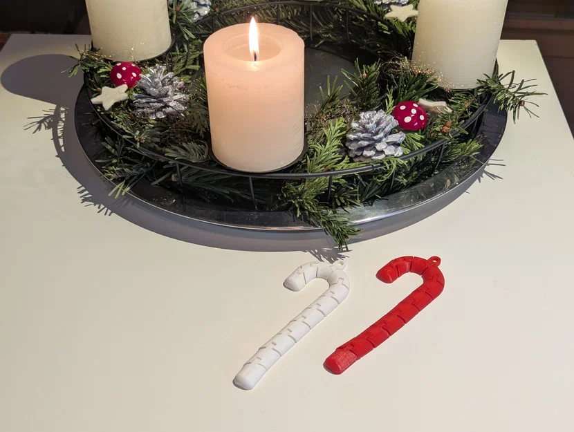 Mẫu Trang Trí Cây Thông Noel: Kẹo Gậy Flexi In 3D - Image 4