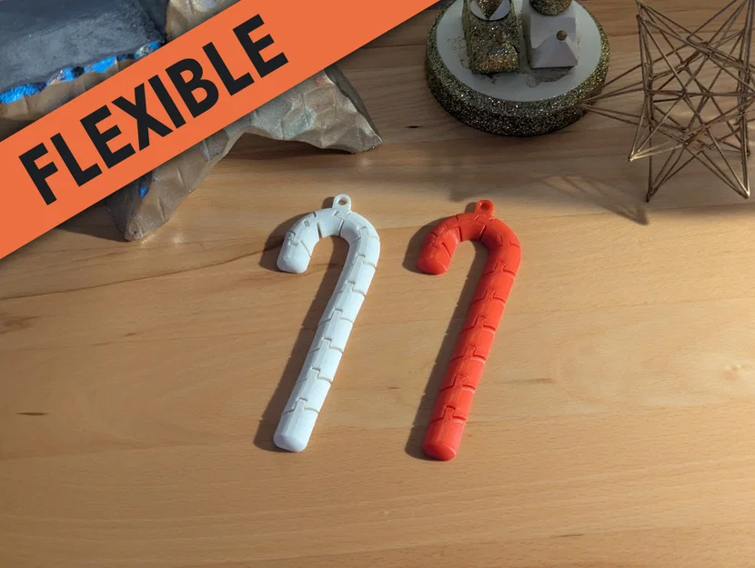 Mẫu Trang Trí Cây Thông Noel: Kẹo Gậy Flexi In 3D - Image 5