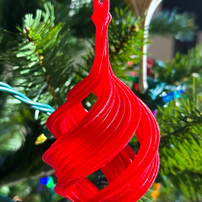 Spiral Ribbon Christmas Bulb 2024 - Mẫu trang trí Giáng sinh dạng xoắn 2024