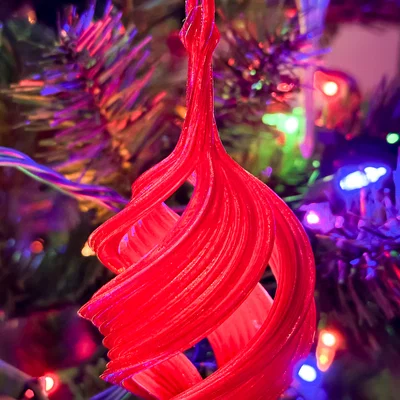 Spiral Ribbon Christmas Bulb 2024 - Mẫu trang trí Giáng sinh dạng xoắn 2024
