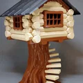 Mô Hình Nhà Gỗ Trên Cây (Log Tree House) - Thumbnail 5