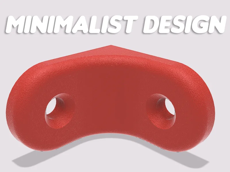 Ke Góc Vuông Tối Giản Cho Ốc Vít M4 M5 (Corner Bracket) In 3D - Image 1