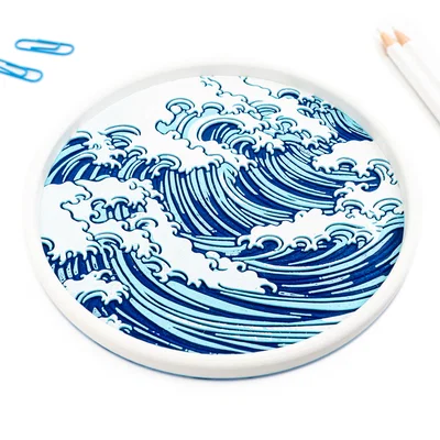 Bộ khay Wave Trays với họa tiết sóng biển đầy tinh tế