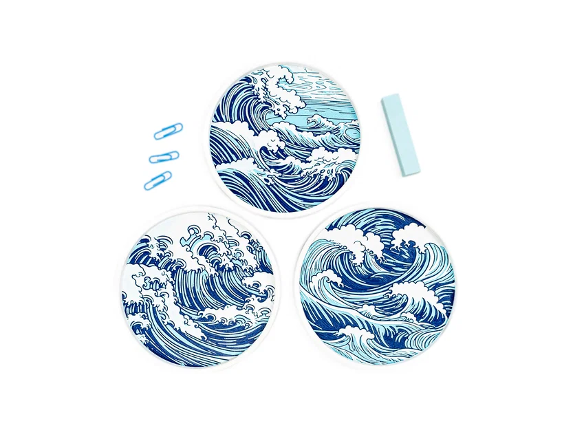 Bộ khay Wave Trays với họa tiết sóng biển đầy tinh tế - Image 2