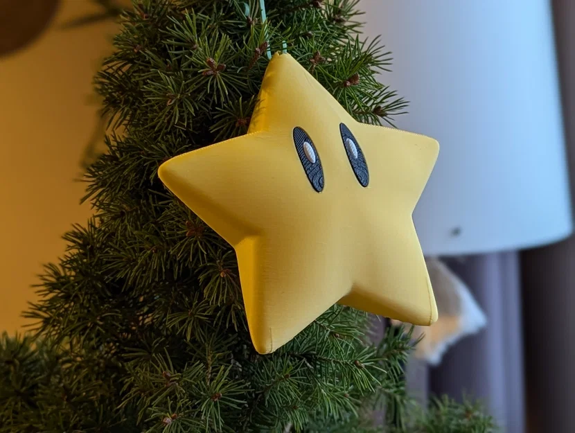 Ngôi sao Mario trang trí cây thông Noel 3D độc đáo - Image 1