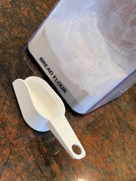 Muỗng xúc bột nhỏ (Small Flour Scoop) in 3D tiện lợi cho nhà bếp - Image 1