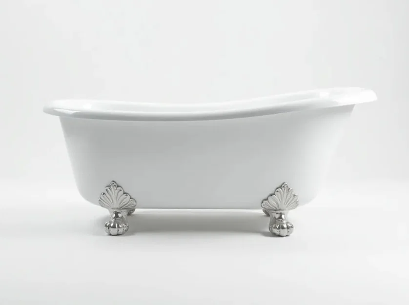 Mô hình bồn tắm phong cách cổ điển cho nhà búp bê - Image 1