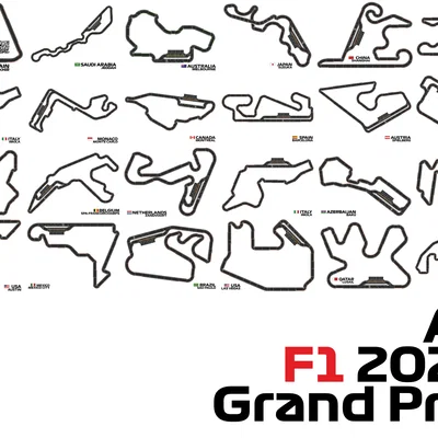 Bộ kit Racing Circuits - Lắp ráp tất cả các đường đua Formula 1 Grand Prix