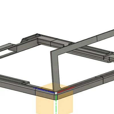 Khung nâng Qidi Plus 4 kèm cổng thoát khí tuần hoàn và giá đỡ nắp máy