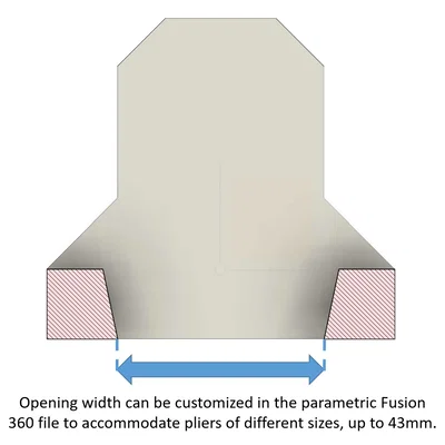 Giá Treo Kìm Parametric Cho Bảng Pegboard (Chỉ gồm kệ)