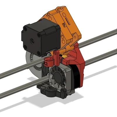 Độ Prusa Mini lên Direct Drive dùng motor và hotend zin