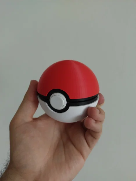 Pokeball có bản lề (V1.6), nút bấm chức năng và khay chứa băng GBA, DS, 3DS - Image 1