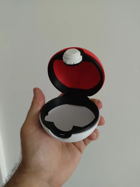 Pokeball có bản lề (V1.6), nút bấm chức năng và khay chứa băng GBA, DS, 3DS - Image 2