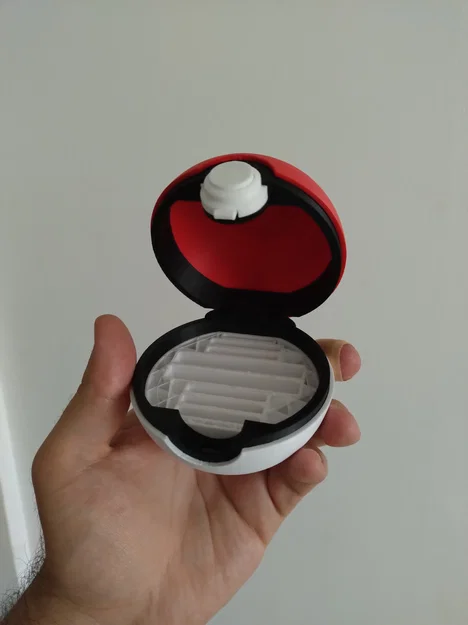 Pokeball có bản lề (V1.6), nút bấm chức năng và khay chứa băng GBA, DS, 3DS - Image 3