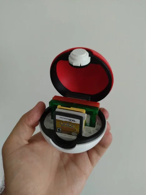 Pokeball có bản lề (V1.6), nút bấm chức năng và khay chứa băng GBA, DS, 3DS - Image 4