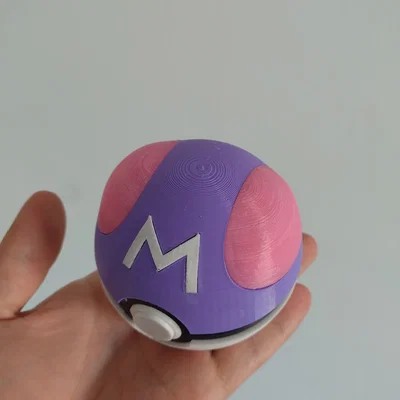 Masterball có bản lề (V1.6), nút bấm chức năng và khay đựng băng GBA, DS, 3DS
